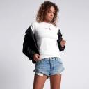 One Teaspoon Salty Dog Bandits Low Waist Denim Shorts