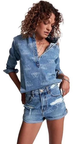 OneTeaspoon Medusa Bandits High Waist Denim Short Size 29