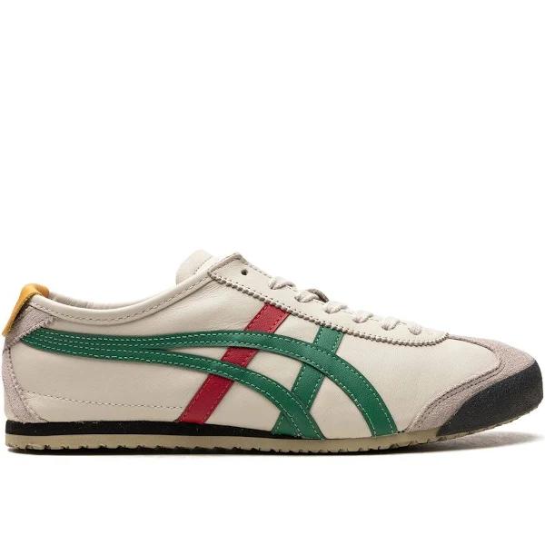 Onitsuka Tiger Mexico 66 Birch Green Red Yellow Shoes - Size 8.5 - Birch/Green