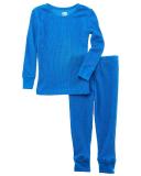 Only Boys Boy's Thermal Bottom Aqua Waffle-Knit Thermal Set 4T