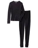 Only Boys Boy's Thermal Bottom Black Waffle-Knit Thermal Set XS (4/5)