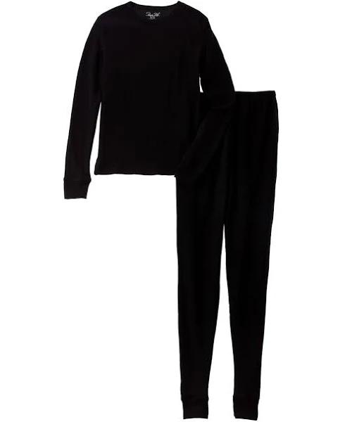 Only Boys Boy's Thermal Bottom Black Waffle-Knit Thermal Set XS (4/5)
