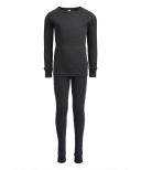 Only Boys Boy's Thermal Bottom Charcoal Gray Waffle-Knit Thermal Set 3T
