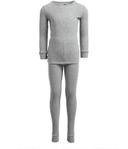 Only Boys Boy's Thermal Bottom Gray Waffle-Knit Thermal Set 4T