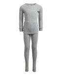 Only Boys Boy's Thermal Bottom Gray Waffle-Knit Thermal Set 4T