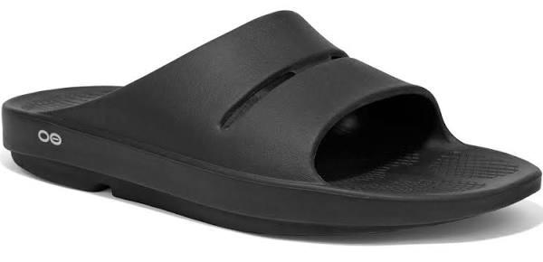 OOFOS Black OOahh Slide