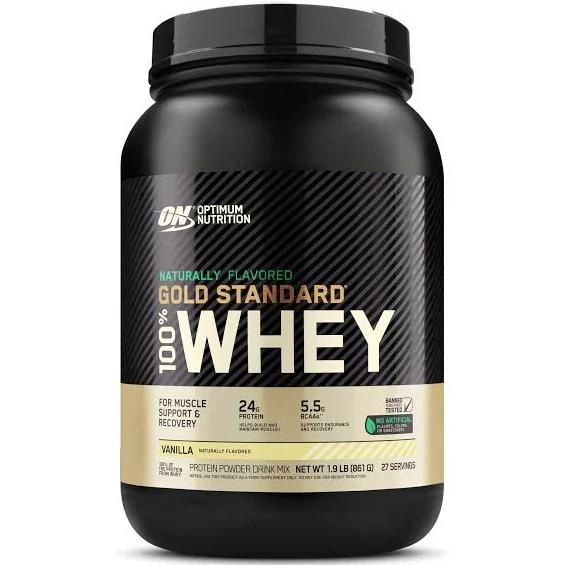 Optimum Nutrition 100% Whey Protein - Gold Standard (Natural) Vanilla 1.9 lbs