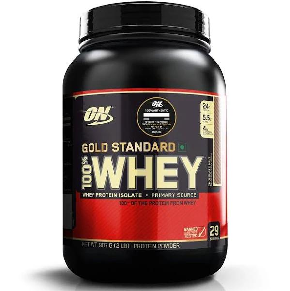 Optimum Nutrition Gold Standard 100% Whey Protein Powder, Choc Malt, 907g