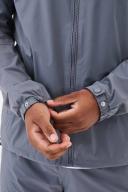 Orbit Windbreaker Grey - Mens Premium Designer Windrunner Lorenzo Veratti