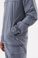 Orbit Windbreaker Grey - Mens Premium Designer Windrunner Lorenzo Veratti