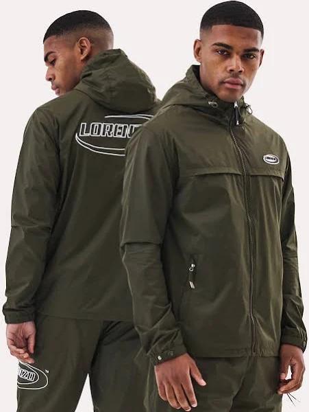 Orbit Windbreaker Khaki - Mens Premium Designer Windrunner Lorenzo Veratti