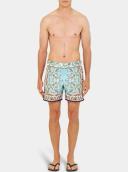 Orlebar Brown Geometric graphic-print Swim Shorts - Blue