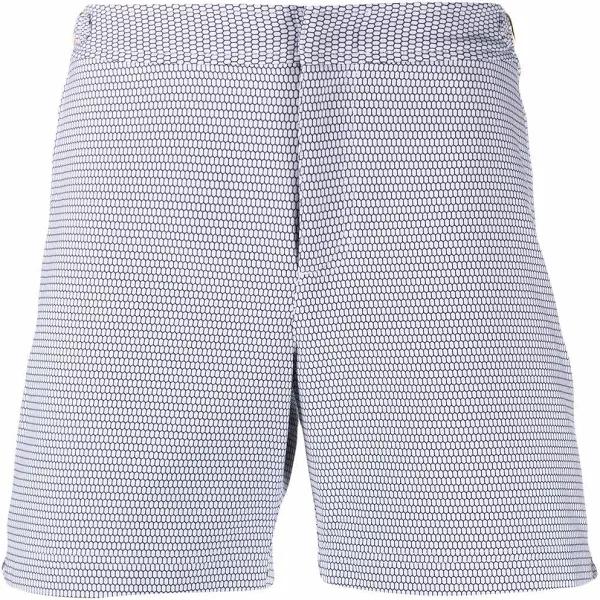 Orlebar Brown Jacquard Pattern Swim Shorts - Blue