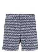 Orlebar Brown jacquard-print adjustable-side Swim Shorts - Blue