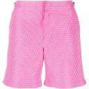 Orlebar Brown leaf-print Swim Shorts - Green