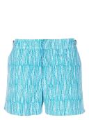 Orlebar Brown leaf-print Swim Shorts - Green