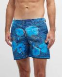 Orlebar Brown leaf-print Swim Shorts - Green