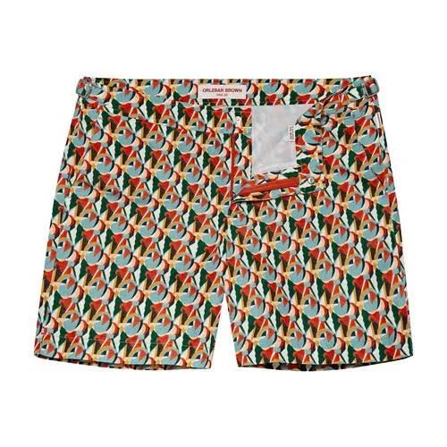 Orlebar Brown Men's Bulldog Geo-Print Swim Shorts