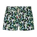 Orlebar Brown Men's Standard Moissan Swim Shorts - Racing Green/Horizon Blue - W34