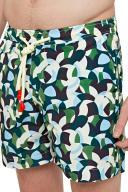 Orlebar Brown Men's Standard Moissan Swim Shorts - Racing Green/Horizon Blue - W36