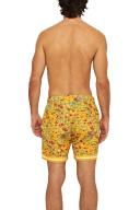 Orlebar Brown Mens Bright Gold Bulldog Solo Fantasy Mid-length Swim Shorts 34