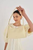 Oroton Haven Baguette Bag | Yellow/Off White | One Size | Shopbop