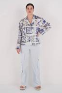 Oroton Pocket Pant Sea Glass, Cotton/Spandex