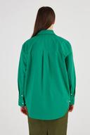 Oroton Poplin Long Sleeve Shirt Holly, 100% Cotton