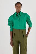 Oroton Poplin Long Sleeve Shirt Holly, 100% Cotton