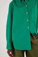 Oroton Poplin Long Sleeve Shirt Holly, 100% Cotton