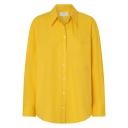 Oroton Poplin Long Sleeve Shirt Marigold, 100% Cotton