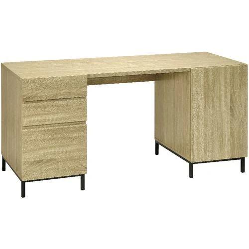Otto Stockholm Twin Cabinet 1500mm Desk Oak Black