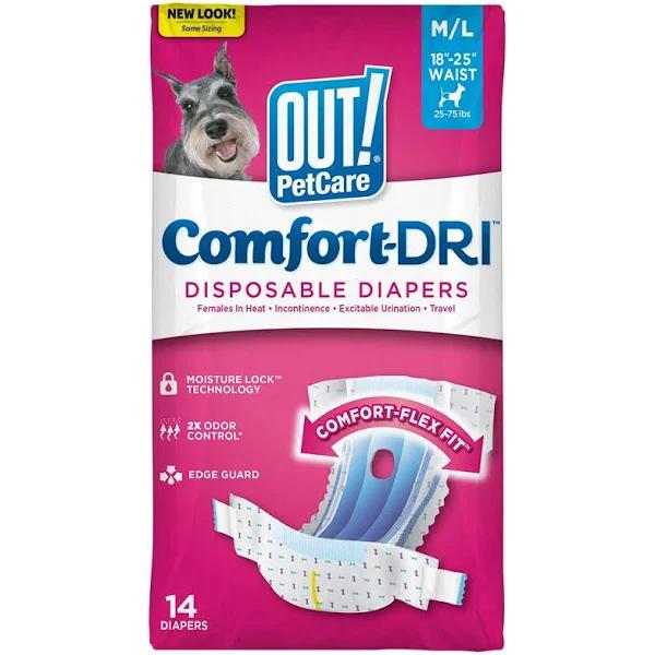 Out! Disposable Diaper, 14 Count Medium