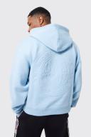 Oversized Boxy Embossed Hoodie