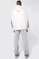 Oversized Contrast Stitch Ofcl Hoodie