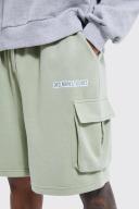 Oversized Drop Crotch Ofcl Ruched Cargo Short