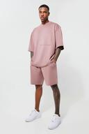 Oversized Half Sleeve Scuba T-Shirt and Short Set