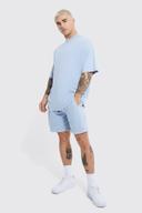 Oversized Heavyweight Wash Loopback Short Set