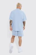 Oversized Heavyweight Wash Loopback Short Set