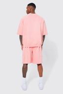 Oversized Heavyweight Washloopback Short Set