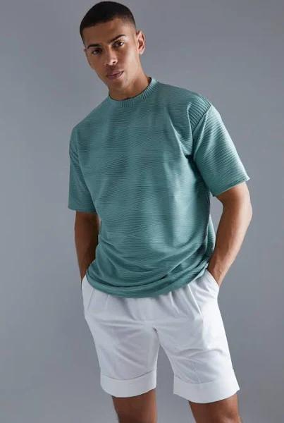 Oversized Ottoman Rib T-Shirt