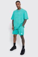 Oversized Overdyed Man T-Shirt & Short Set