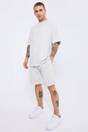 Oversized Popcorn Waffle T-Shirt & Short Set