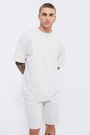 Oversized Popcorn Waffle T-Shirt & Short Set