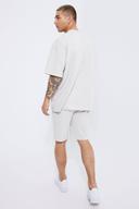 Oversized Popcorn Waffle T-Shirt & Short Set