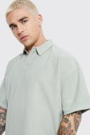 Oversized Revere Twill Jersey Polo