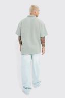 Oversized Revere Twill Jersey Polo