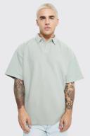 Oversized Revere Twill Jersey Polo