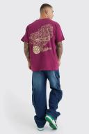 Oversized Slam Dunk Back Print T-Shirt