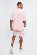 Oversized Stripe Towelling T-Shirt & Short Set